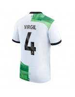 Liverpool Virgil van Dijk #4 Vieraspaita 2023-24 Lyhythihainen